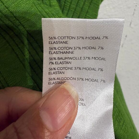 Pilcro Green Ribbed Racerback Tank Top Sz S - Picture 7 of 12